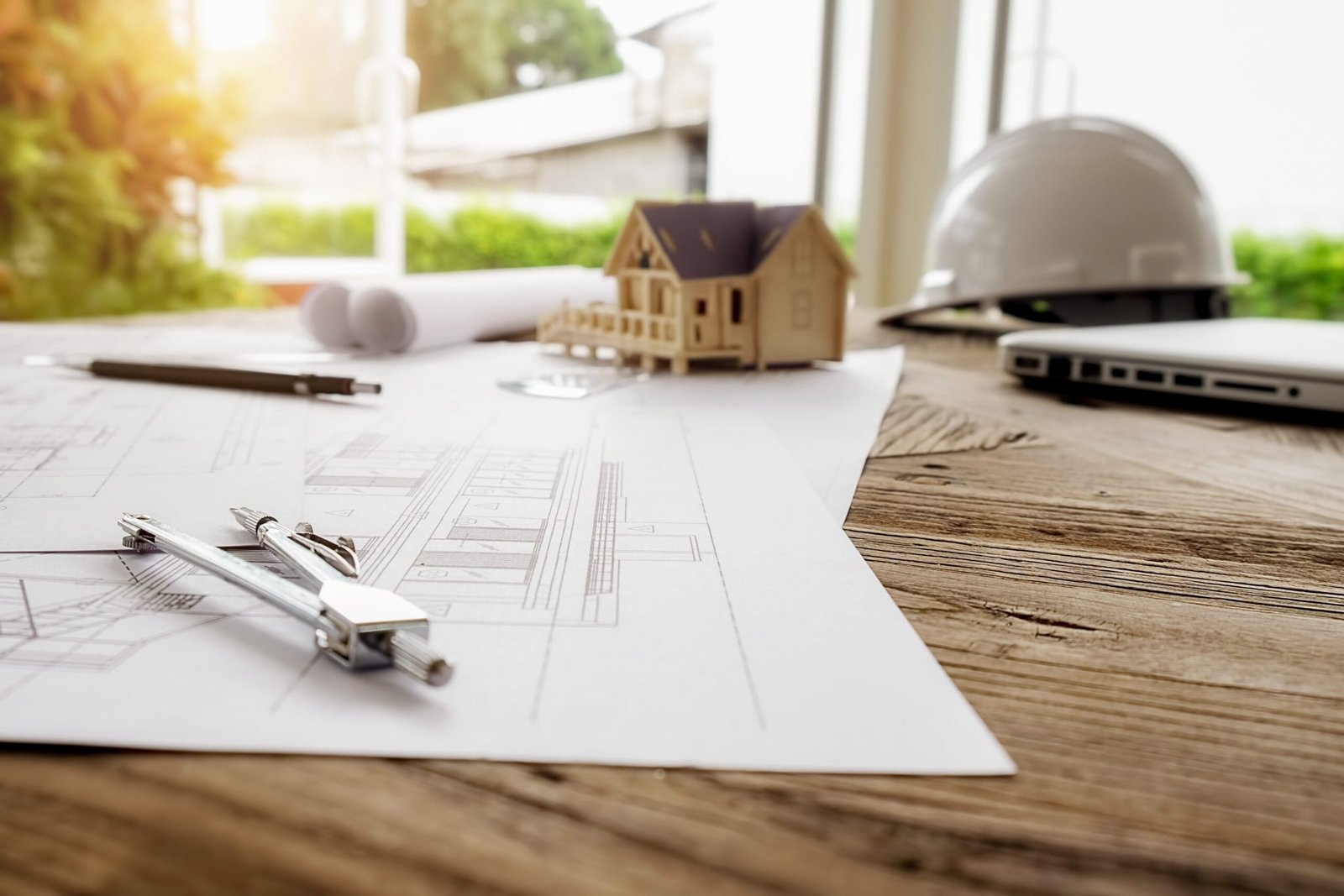 Plan sur table d'architecte